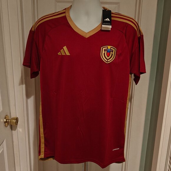 Venezuela 2024/25 Home Jersey Mens Size L Large Slim Fit Soccer NWT Futbol Shirt - Picture 3 of 13